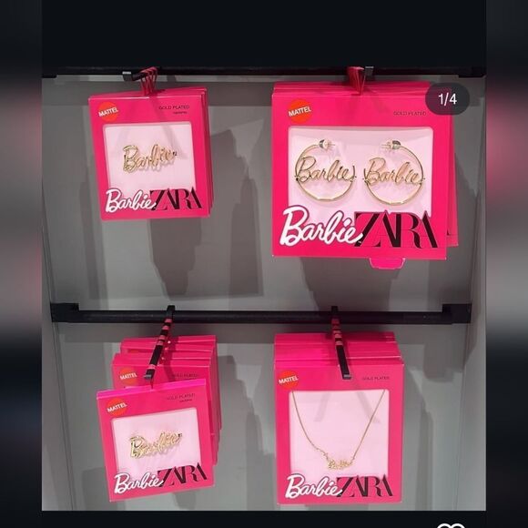 Zara Limited Edition BARBIE™ MATTEL GOLD PLATED HAIR CLIP Barbie by Zara
